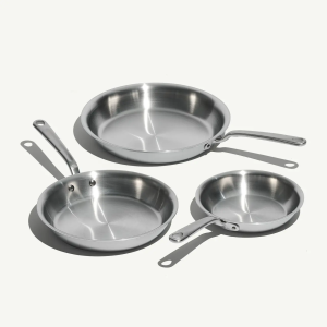 Stainless Clad Frying Pan Set
